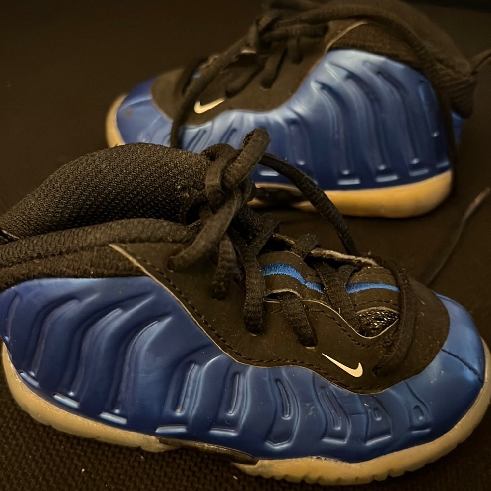 Nike foamposite little posite one TD ‘ XX’  dark Neon Royal size 5c